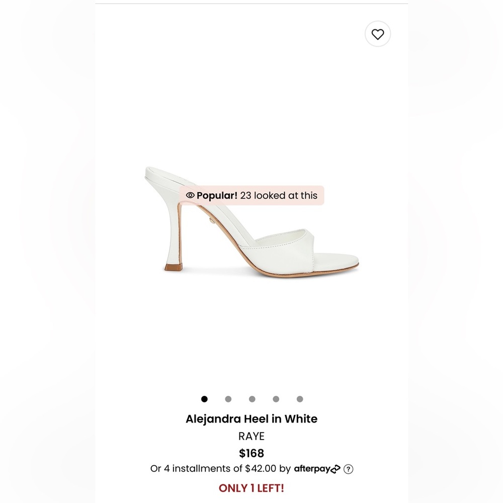 RAYE- Alejandra heel in white
